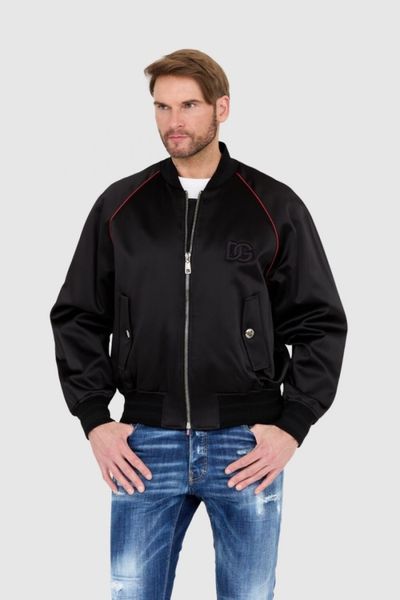 DOLCE & GABBANA Czarna męska kurtka bomber outwear jacket, Rozmiar 48. Czarne kurtki męskie Dolce and Gabbana, m, bez wzorów, bez kaptura. W wyprzedaży za 4,750.99 zł.