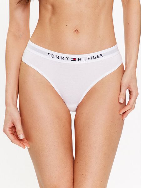 Tommy Hilfiger Figi klasyczne UW0UW04145 Biały. Białe figi damskie Tommy Hilfiger, xs, bez wzorów, z bawełny. Za 69.99 zł.