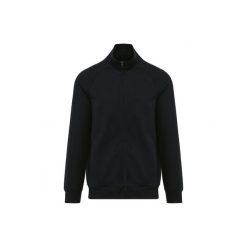 Bluza zapinana na zamek błyskawiczny Kariban Premium. Czarne bluzy bez kaptura męskie KARIBAN, l, z bawełny. Za 236.50 zł.