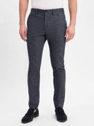 Tommy Hilfiger Spodnie - Bleecker Mężczyźni niebieski, 33-32. Niebieskie spodnie materiałowe męskie Tommy Hilfiger, bez wzorów, z bawełny. Za 329.95 zł.