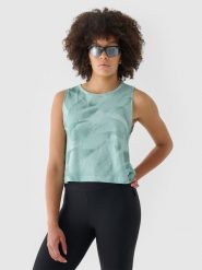 4F Crop top regular gładki damski - multikolor S. Topy damskie 4f, s, bez wzorów, z bawełny, bez kołnierzyka. W wyprzedaży za 29.99 zł.