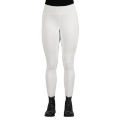 Damskie legginsy jeździeckie z pełną przyczepnością Euro-Star Empower. Białe legginsy damskie EURO-STAR, s, bez wzorów, ze skóry. Za 473.00 zł.