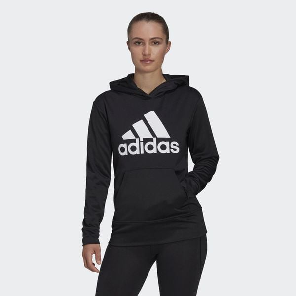 Bluza z dużym logo adidas Aeroready. Białe bluzy bez kaptura damskie Adidas, xs. Za 223.00 zł.