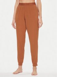 Calvin Klein Underwear Spodnie piżamowe 000QS7004E Brązowy Regular Fit. Brązowe piżamy damskie Calvin Klein Underwear, s, bez wzorów, z bawełny, bez ramiączek. Za 229.99 zł.