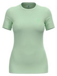 Koszulka damska ODLO Merino 160 BL TOP krótki rękaw 100% wełna merino. Zielone bluzki sportowe damskie Odlo, l, ze skóry, bez kołnierzyka, bez ramiączek. Za 319.99 zł.