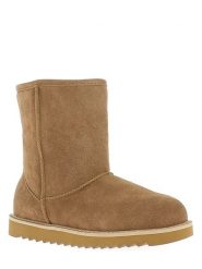 Gooce Skórzane kozaki zimowe "Logan" w kolorze jasnobrązowym rozmiar: 37. Brązowe kozaki damskie Gooce, ze skóry, bez obcasa. Za 252.99 zł.