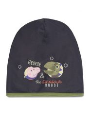 Peppa Pig Czapka ACCCS_AW23-50PP Khaki. Brązowe czapki dziecięce peppa pig, na zimę, bez wzorów, z bawełny. Za 39.99 zł.