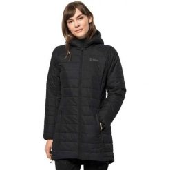 Kurtka Damska Bergland. Czarne kurtki damskie Jack Wolfskin, m, bez wzorów, z materiału, z kapturem. Za 708.99 zł.