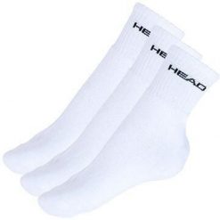 Białe Krótkie Skarpetki Unisex - 3-Pak, Rozmiar 43-46. Białe skarpetki damskie HEAD, bez wzorów, z bawełny. Za 122.99 zł.