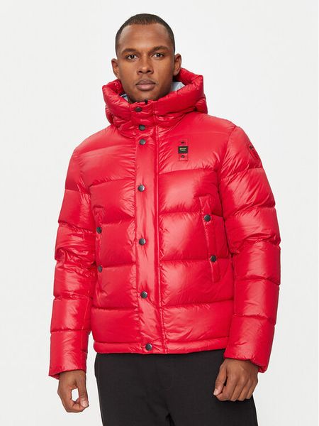 Blauer Kurtka puchowa 24WBLUC03028 Czerwony Regular Fit. Czerwone kurtki męskie Blauer, l, bez wzorów, z puchu, bez kaptura. Za 1,299.00 zł.