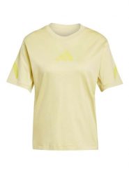 Adidas Koszulka "Z.N.E" w kolorze żółtym rozmiar: XS. Żółte bluzki damskie Adidas, xs, bez wzorów, z bawełny, bez kołnierzyka, bez ramiączek. Za 82.95 zł.
