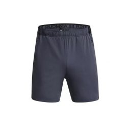 Krótkie spodenki Under Armour VANISH WOVEN 6in. Szare szorty męskie Under Armour, bez wzorów, z materiału, klasyczne. Za 206.95 zł.