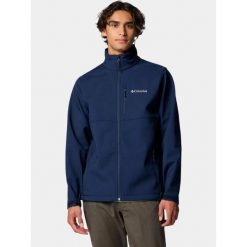 Kurtka Softshell Męska Columbia Ascender. Niebieskie kurtki męskie Columbia, m, bez wzorów, z materiału, bez kaptura. W wyprzedaży za 387.35 zł.