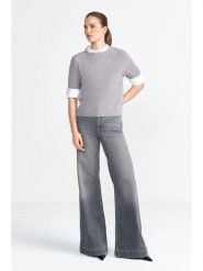 Rich & Royal Dżinsy - Flared fit - w kolorze szarym rozmiar: W30/L32. Szare jeansy damskie Rich & Royal. Za 314.95 zł.