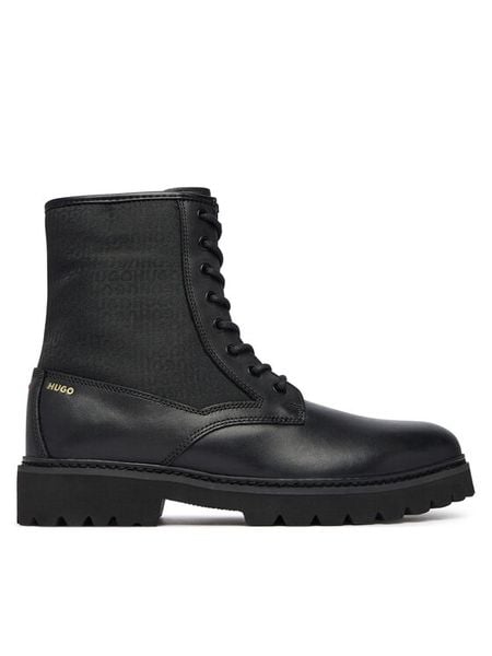 HUGO Trapery Draven 50573034 Czarny. Czarne buty zimowe męskie Hugo, ze skóry, bez zapięcia. Za 949.99 zł.