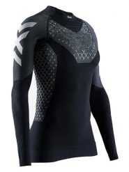 X-Bionic Koszulka w kolorze czarnym do biegania rozmiar: XS. Czarne bluzki sportowe damskie X BIONIC, xs, z materiału, bez kołnierzyka, bez ramiączek. Za 287.84 zł.
