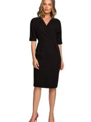 Stylove Sukienka w kolorze czarnym rozmiar: XL. Czarne sukienki damskie Stylove, xl, bez wzorów, bez kołnierzyka, bez ramiączek, midi. Za 219.08 zł.