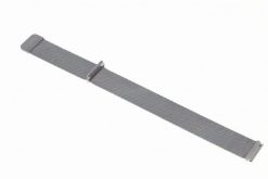 Pasek Garett Gentleman GT, srebrny, stalowy. Szare paski męskie GARETT, bez wzorów, z materiału, sportowe. Za 59.00 zł.