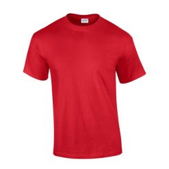 Ultra Bawełniana Koszulka Unisex Dla Dorosłych. Czerwone bluzki damskie Gildan, m, bez wzorów, z bawełny, sportowe, bez kołnierzyka, bez ramiączek. Za 34.99 zł.
