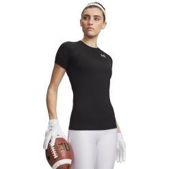 Koszulka Under Armour Damska HG Authentics Comp SS 1365460. Białe topy sportowe damskie Under Armour, s, bez wzorów, z elastanu, bez ramiączek. Za 169.40 zł.