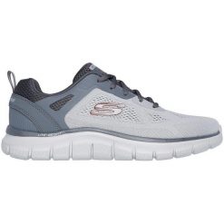 Buty do chodzenia męskie Skechers Track-broader. Białe buty sportowe na co dzień męskie Skechers, z materiału, bez zapięcia, trekkingowe. Za 278.99 zł.