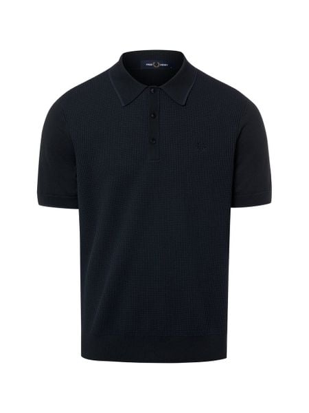 Fred Perry koszulka polo z dzianiny Mężczyźni czarny, S. Czarne koszulki polo męskie Fred Perry, m, bez wzorów, z bawełny, bez ramiączek. Za 549.95 zł.