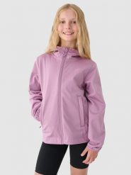 Куртка softshell вітрозахисна мембрана NeoDry 5000 для дівчаток - рожевий. Kurtki softshell damskie 4f, bez wzorów, z softshellu, bez kaptura. W wyprzedaży za 799.90 zł.