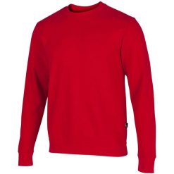 Bluza dresowa sportowa męska Montana Sweatshirt. Czerwone bluzy bez kaptura męskie Joma, bez wzorów, z bawełny, sportowe, bez kołnierzyka, bez ramiączek. Za 89.99 zł.