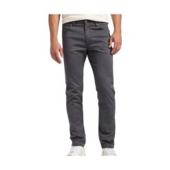MESKIE SPODNIE MATERIALOWE LEE SLIM FIT MVP STATIC GRAY 112363980. Szare spodnie materiałowe męskie Lee, bez wzorów, z materiału. Za 219.99 zł.