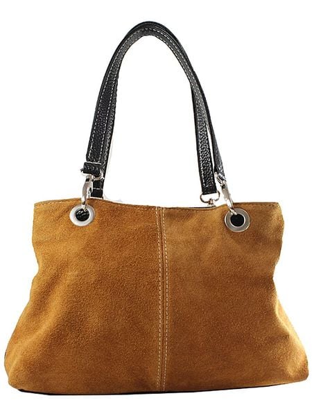 ORE10 Skórzana torebka w kolorze jasnobrązowym - 32 x 20 x 14 cm rozmiar: onesize. Brązowe torebki klasyczne damskie ORE10, bez wzorów, z materiału, bez dodatków. Za 152.62 zł.