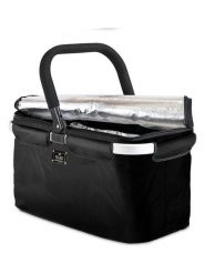 Genius Kosz termiczny "Falko" w kolorze czarnym na zakupy - 48 x 27 x 28 cm rozmiar: onesize. Czarne shopper bag damskie Genius, bez wzorów, z materiału, bez dodatków. Za 154.07 zł.
