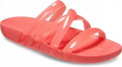 Klapki Dla Dorosłych Crocs Crocs Splash Glossy Strappy. Czerwone klapki i japonki męskie Crocs, z materiału. Za 119.99 zł.