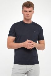 T-shirt męski z logo LIU JO. T-shirty męskie Liu Jo, m, bez wzorów, bez kołnierzyka. W wyprzedaży za 209.30 zł.