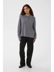 Soaked in Luxury Sweter w kolorze szarym rozmiar: L. Szare swetry klasyczne damskie Soaked in Luxury, l, z wełny, bez kołnierzyka. Za 126.99 zł.