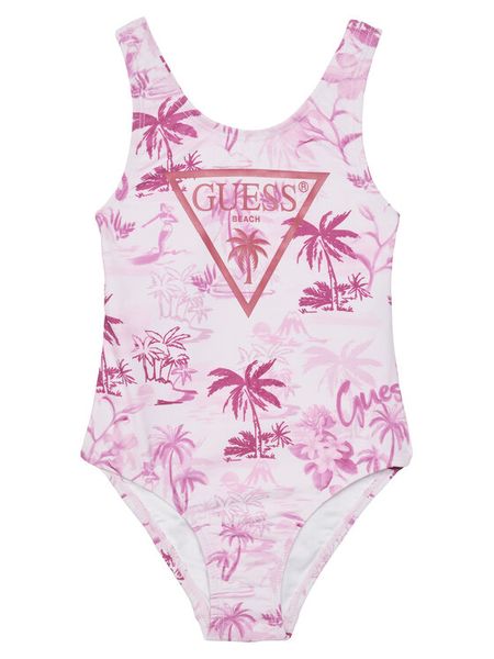 Guess Strój kąpielowy J5GZ47 MC052 Różowy. Czerwone stroje kąpielowe dziewczęce Guess, z aplikacjami, z syntetyku. Za 139.99 zł.
