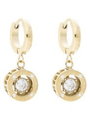Guess Kolczyki JUBE01 463JW Złoty. Żółte kolczyki damskie Guess, metalowe. Za 159.99 zł.