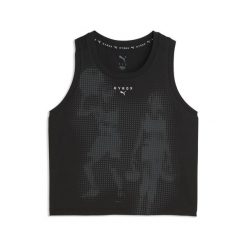 Damska skrócona koszulka na ramiączkach PUMA x HYROX CLOUDSPUN ThermoAdapt PUMA. Fioletowe bluzki sportowe damskie Puma, l, bez wzorów, z dżerseju, bez ramiączek. Za 179.00 zł.