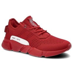 Czerwone Sneakersy Big Star Damskie Buty Sportowe. Czerwone buty sportowe na co dzień damskie Big Star, bez wzorów. Za 129.00 zł.