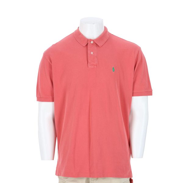 Męska koszulka polo z krótkim rękawem koralowa. Brązowe koszulki polo męskie Ralph Lauren, l, bez wzorów, z tkaniny, bez ramiączek. Za 102.20 zł.