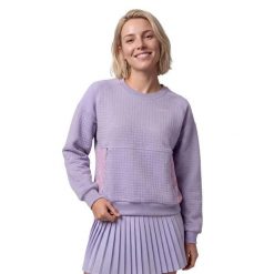 Damska bluza do gry w padla Padel Siroko Chiquita-W Lavender. Niebieskie bluzy bez kaptura damskie SIROKO, xs, z materiału. Za 216.00 zł.