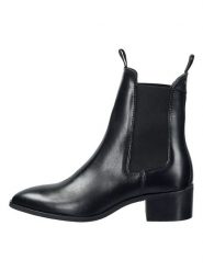 GANT Footwear Skórzane sztyblety "St Broomly" w kolorze czarnym rozmiar: 37. Czarne botki damskie GANT Footwear, sportowe, bez obcasa, bez zapięcia. Za 435.11 zł.