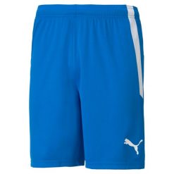 Spodenki piłkarskie męskie PUMA Teamliga. Niebieskie szorty męskie Puma, m, z materiału, do piłki nożnej. Za 69.09 zł.