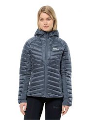 Jack Wolfskin Kurtka pikowana "Routeburn Pro" w kolorze granatowym rozmiar: S. Niebieskie kurtki damskie Jack Wolfskin, s, bez wzorów, bez kaptura. Za 395.31 zł.