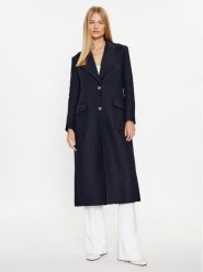 Liu Jo Płaszcz wełniany CF3191 T3575 Granatowy Regular Fit. Niebieskie płaszcze damskie Liu Jo, na zimę, bez wzorów, z wełny. Za 3,009.00 zł.