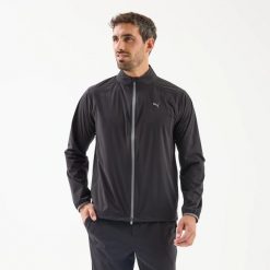Kurtka hydrofobowa do golfa męska Raincell. Czarne kurtki męskie Puma, l, bez wzorów, z materiału, klasyczne, bez kaptura. Za 519.99 zł.