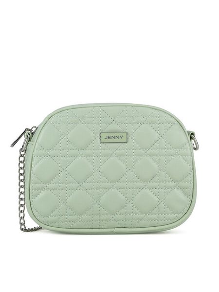 JENNY Torebka JNY-M-015-07 Zielony. Zielone listonoszki damskie Jenny, bez wzorów, z tworzywa sztucznego, bez dodatków. Za 69.99 zł.