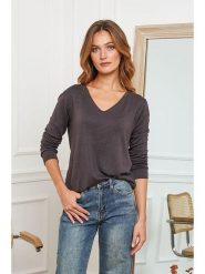 Joséfine Wełniany sweter "Abi" w kolorze antracytowym rozmiar: L. Czarne swetry klasyczne damskie Joséfine, l, z wełny, bez kołnierzyka. Za 160.96 zł.