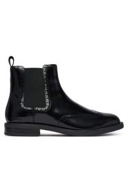 Tommy Hilfiger Sztyblety Lth Abrasivato Brogue Chelsea FM0FM06079 Czarny. Czarne sztyblety męskie Tommy Hilfiger, ze skóry, bez zapięcia. Za 749.99 zł.
