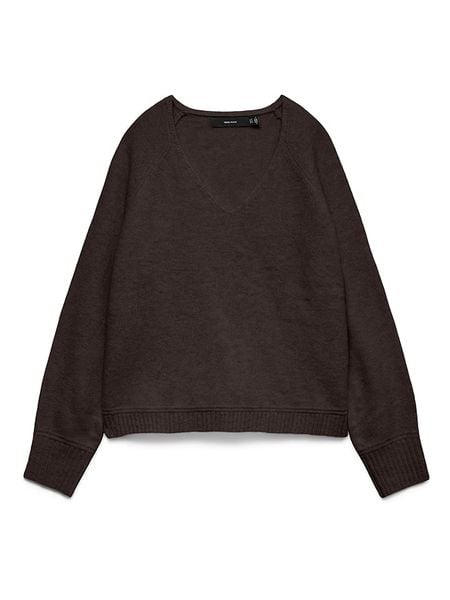 Vero Moda Sweter w kolorze brązowym rozmiar: XL. Brązowe swetry klasyczne damskie Vero Moda, s, z materiału, bez kołnierzyka. Za 100.28 zł.