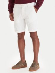 Tommy Jeans Szorty materiałowe Scanton DM0DM22852 Écru Slim Fit. Białe szorty męskie Tommy Jeans, z bawełny, bez kołnierzyka. Za 289.99 zł.
